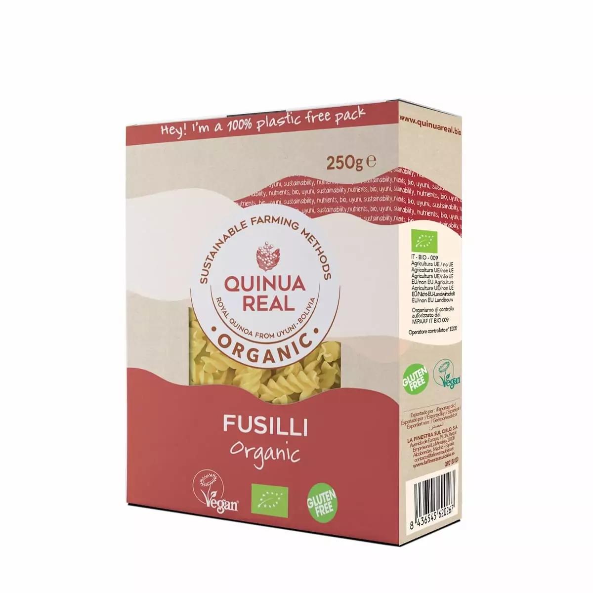 Fusilli de Quinoa y Arroz 250 g BIO