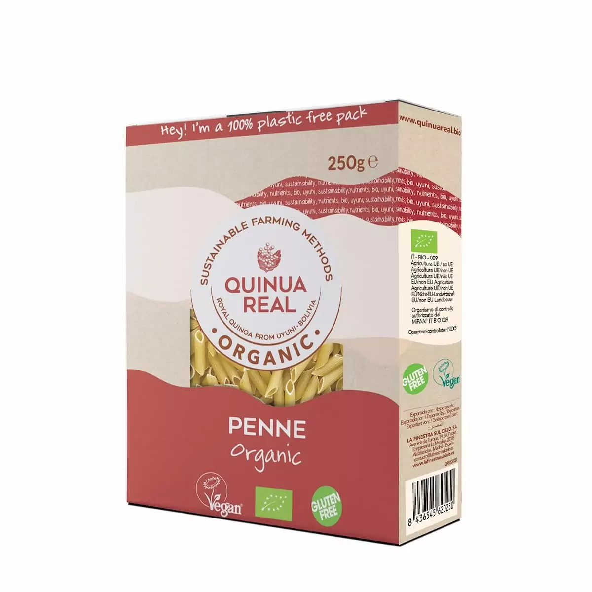 Macarrones de Quinoa y Arroz 250 g BIO