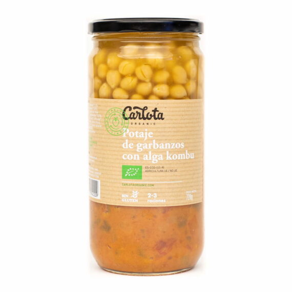 Potaje de Garbanzos con Alga Kombu 720 g BIO