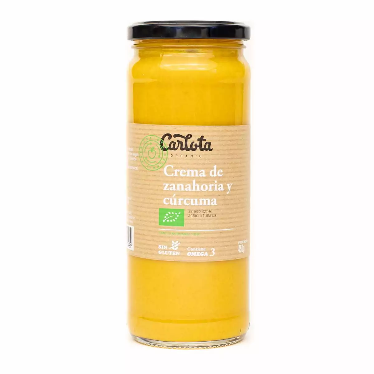 Crema de Zanahoria y Cúrcuma 450 g BIO