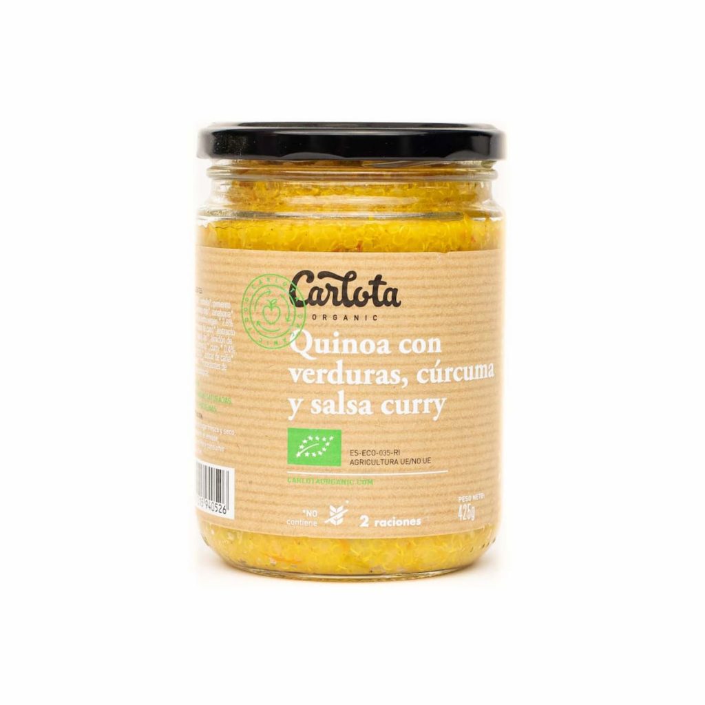 Quinoa con Verduras, Cúrcuma y Curry 425 g BIO