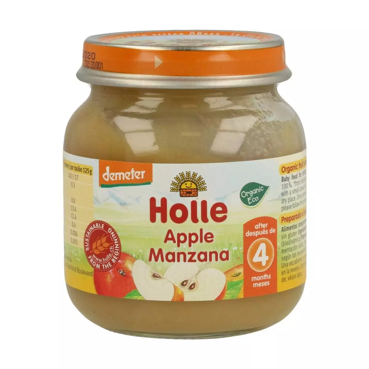 Potito de Manzana 100 % mini 4 meses 125 g BIO