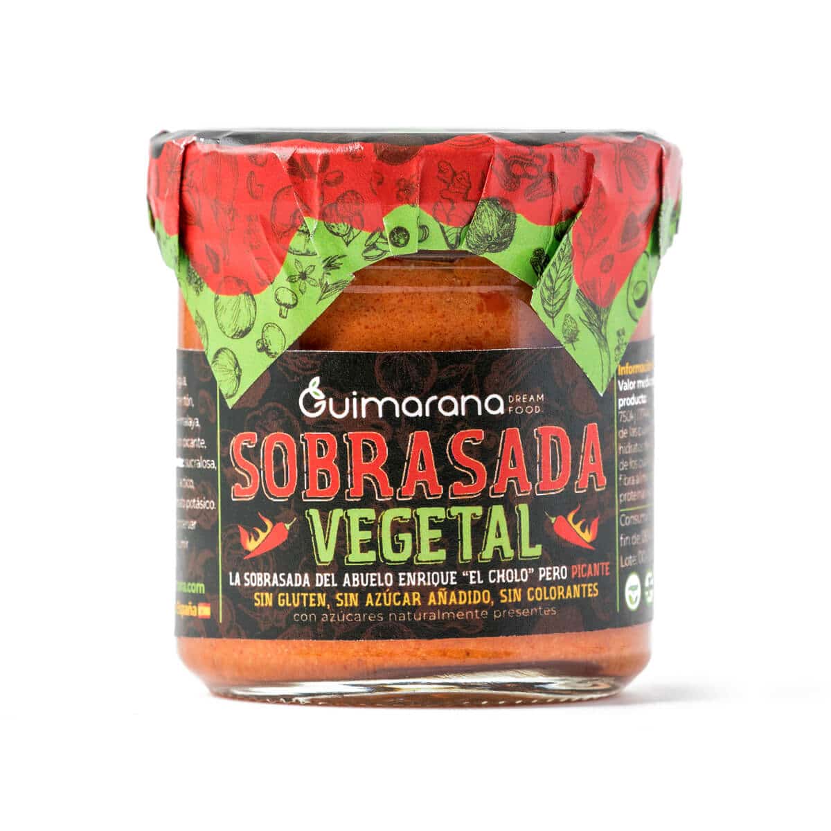 Sobrasada Vegetal Picante en Paté 130 g