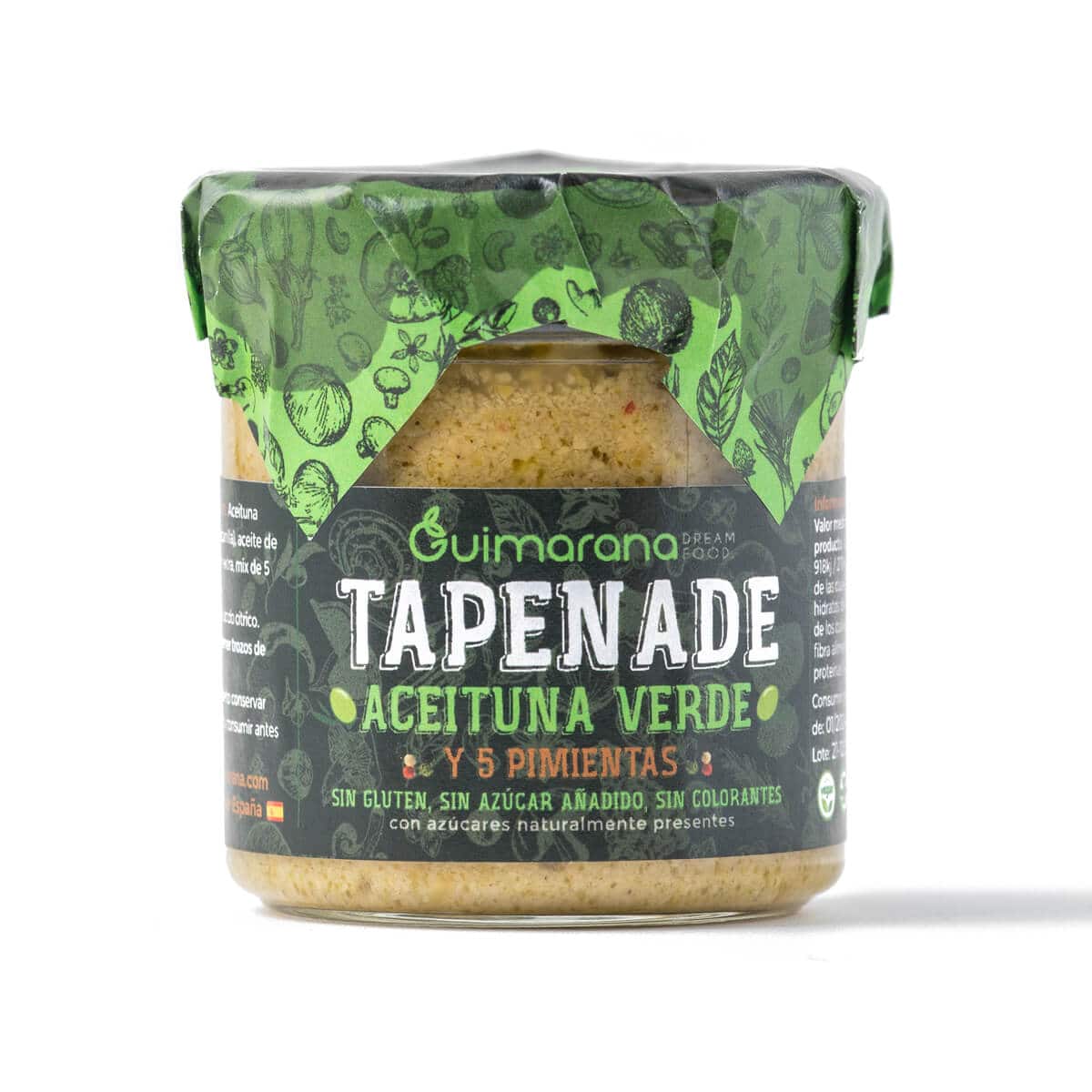 Tapena de Aceituna Verde y 5 Pimientas 130 g