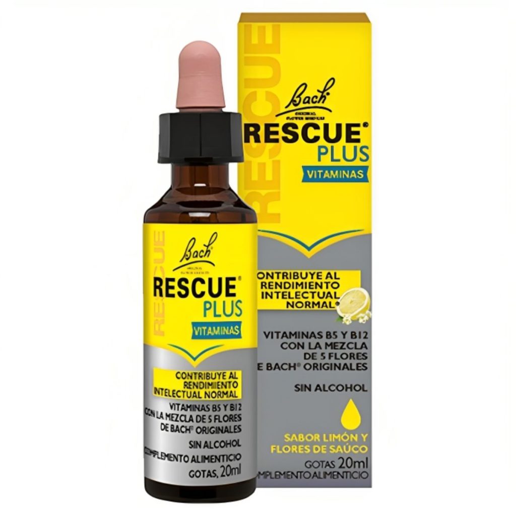 Rescue Plus Gotas de Vitaminas 20 mL - Flores de Bach