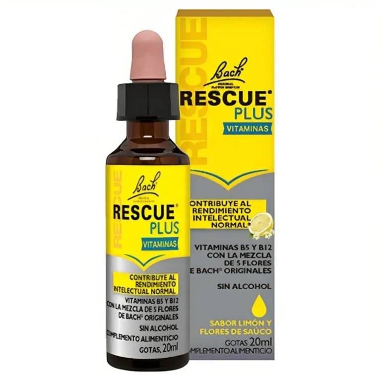 Rescue Plus Gotas de Vitaminas 20 mL – Flores de Bach