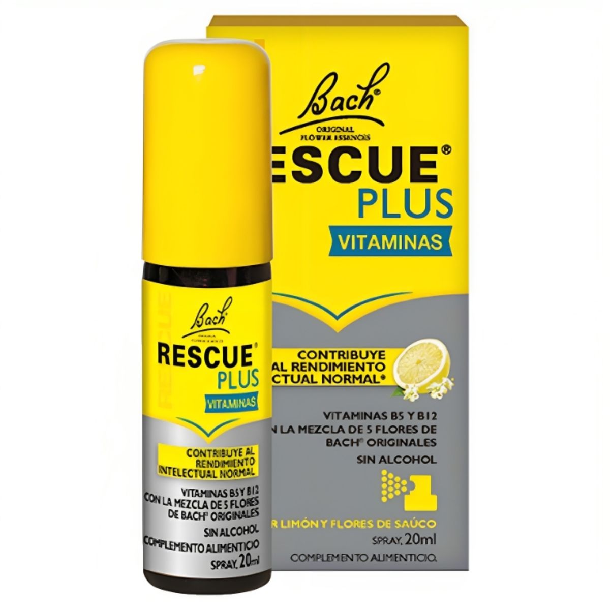 Rescue Plus Spray de Vitaminas 20 mL – Flores de Bach