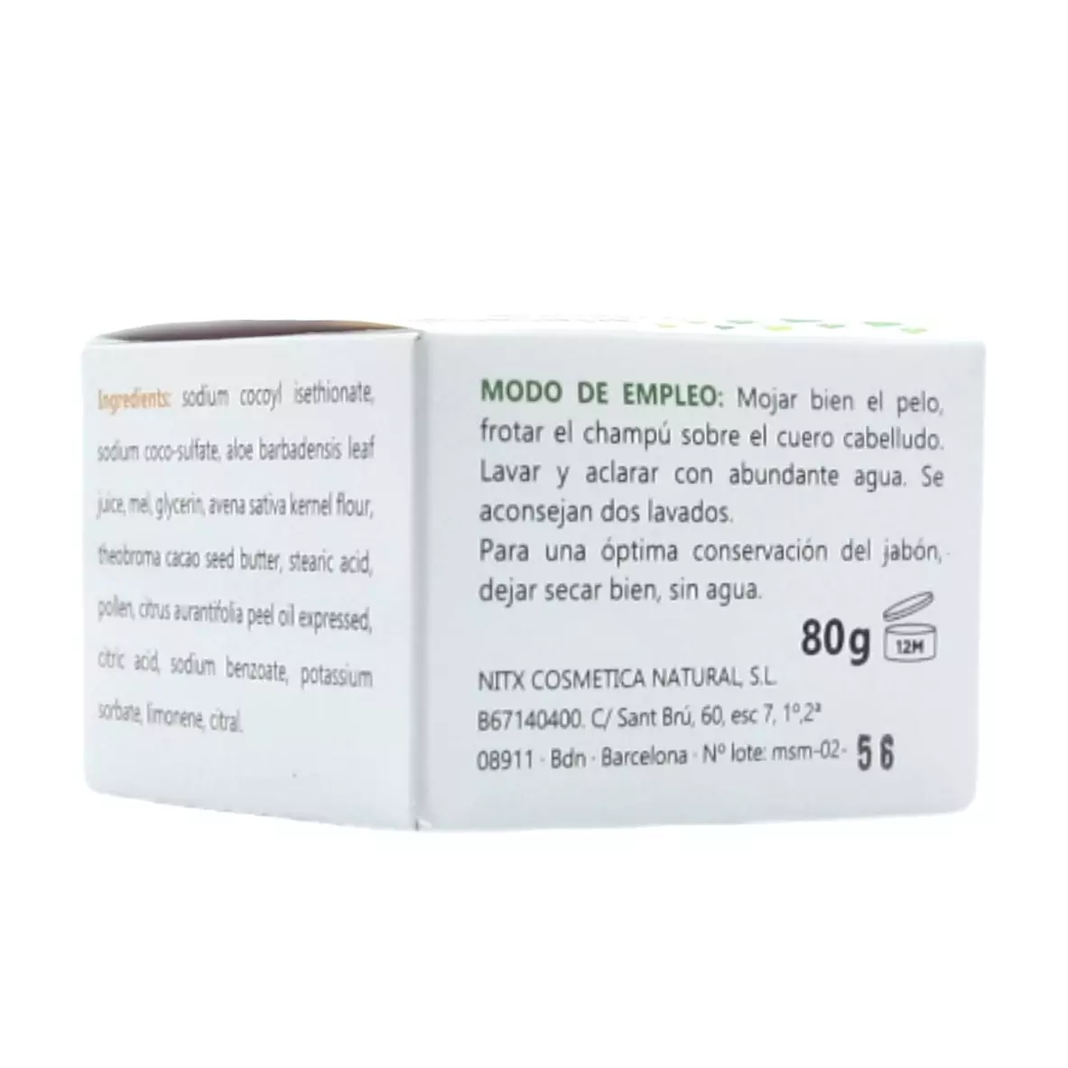 Champú Sólido Regenerador 85 g Champú Sólido Regenerador 85 g