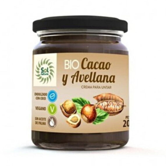 Crema de Cacao y Avellana 200 g BIO