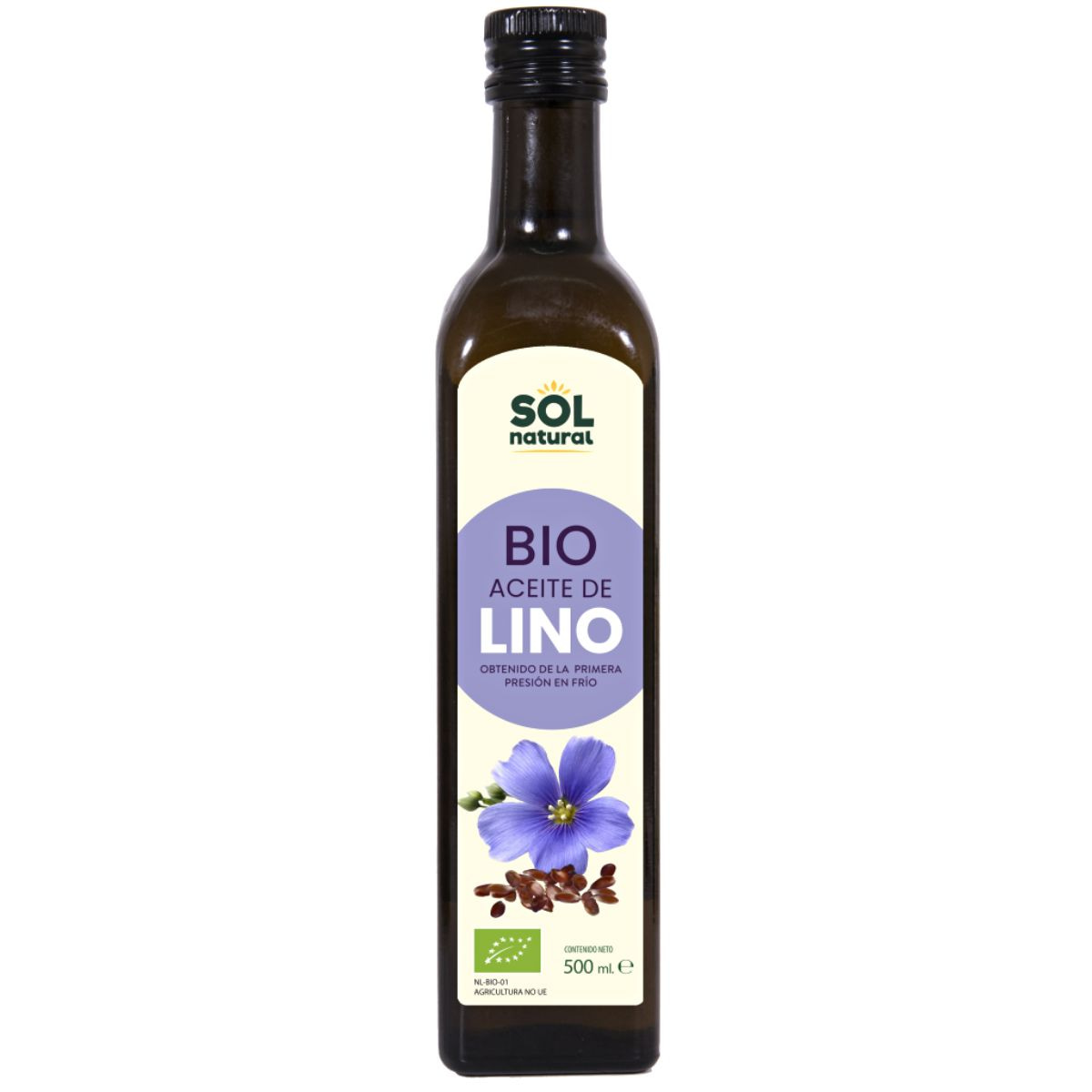 Aceite de lino Bio, El Granero (500ml) - Otros aceites