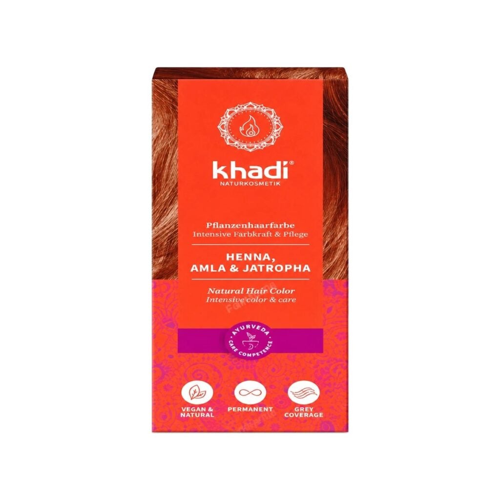 Tinte Vegetal con Amla y Jatropha – Castaño Rojizo 100g — Khadi
