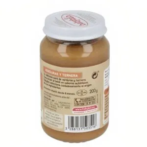 Potito de Verduras y Ternera 8 meses 200 g BIO