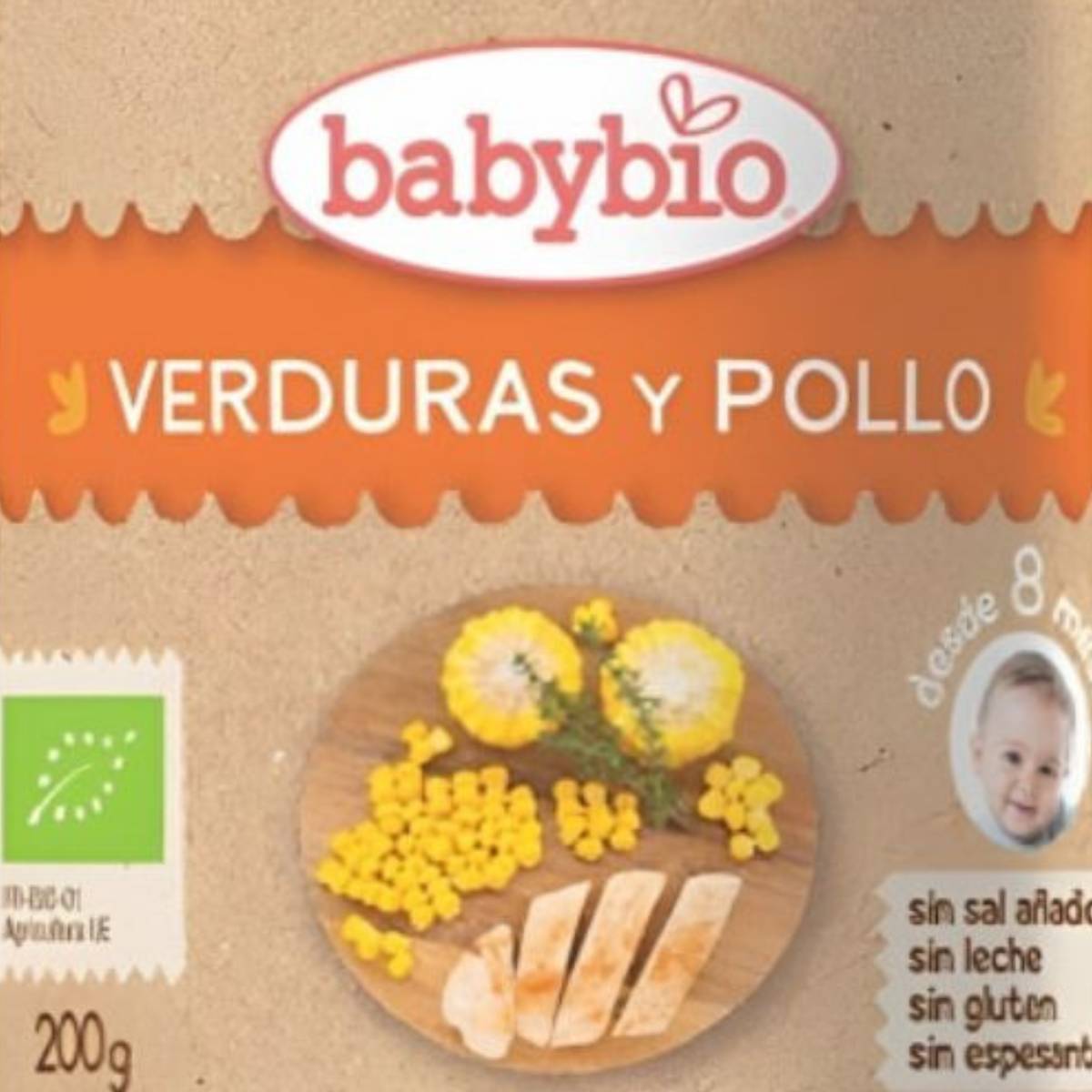 Potito Verduras y Pollo 8 meses 200 g BIO