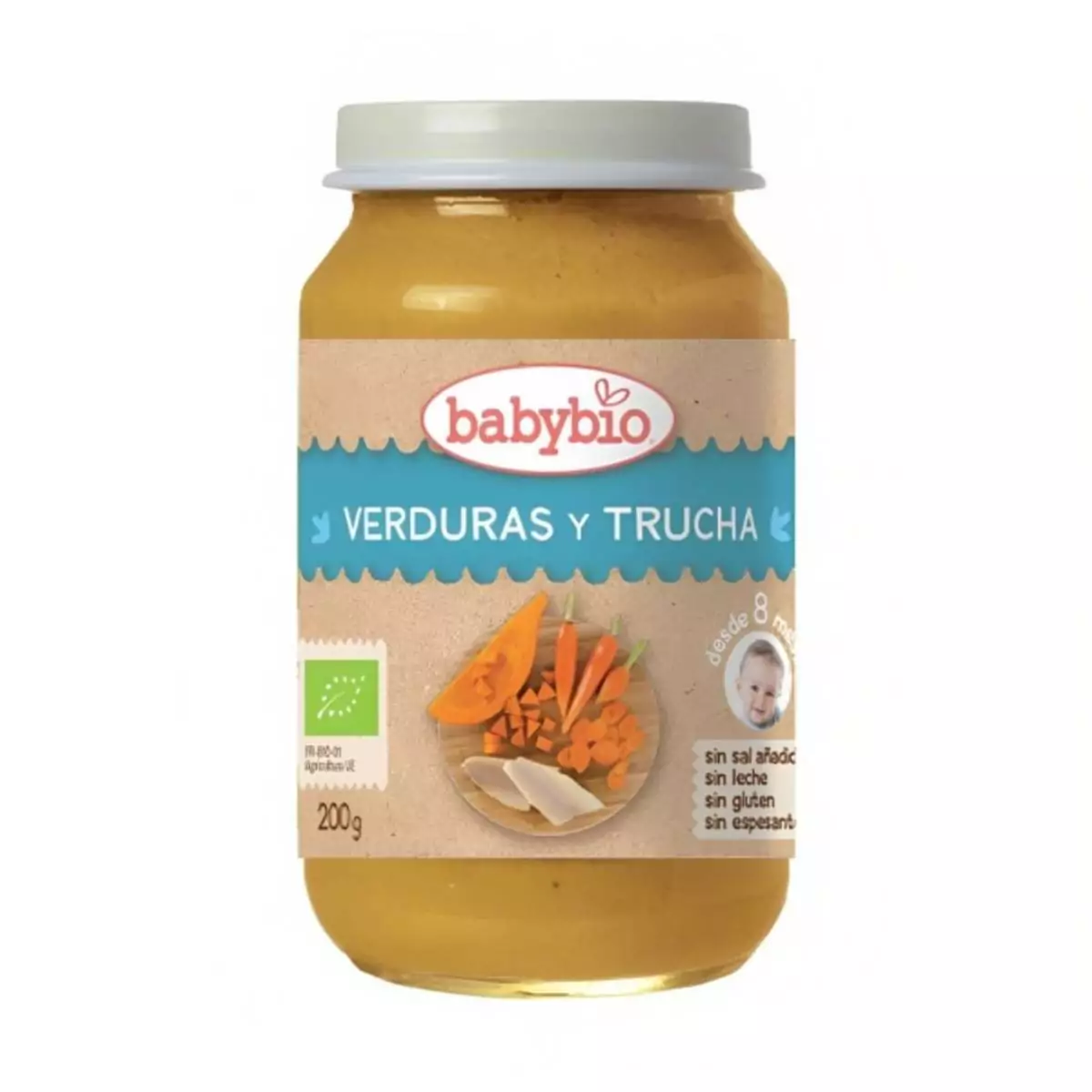 Potito Verduras y Trucha 8 meses 200 g BIO
