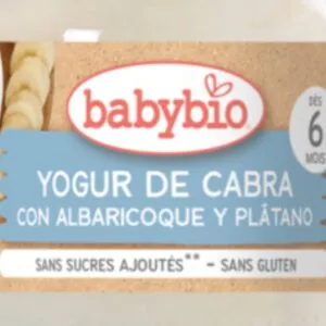 Yogur de Cabra Albaricoque y Plátano 6 meses 2 uds