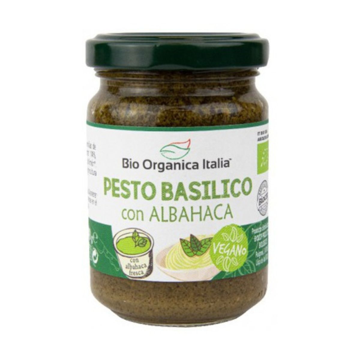 Pesto Basilico Vegano con Albahaca 140 g BIO
