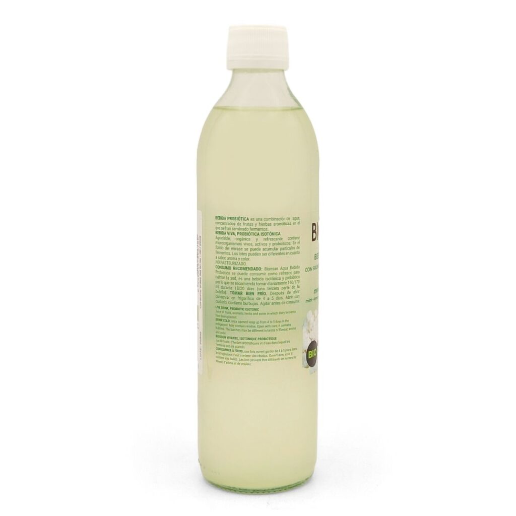 Kéfir de Agua Sabor Menta Limón Jengibre parte trasera