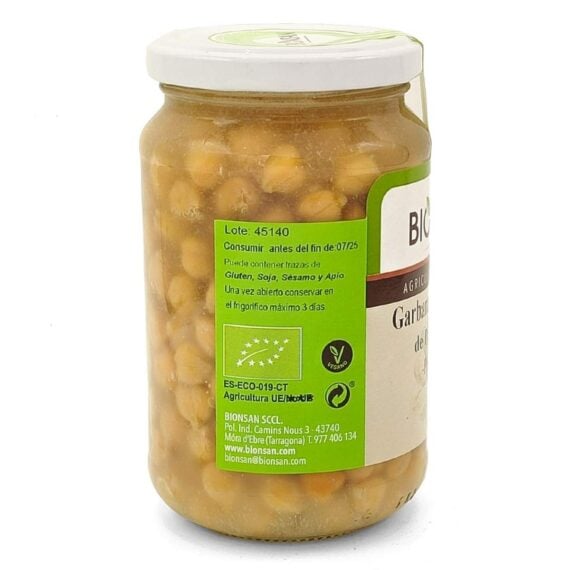 Garbanzos Cocidos Bionsan 220 g BIO