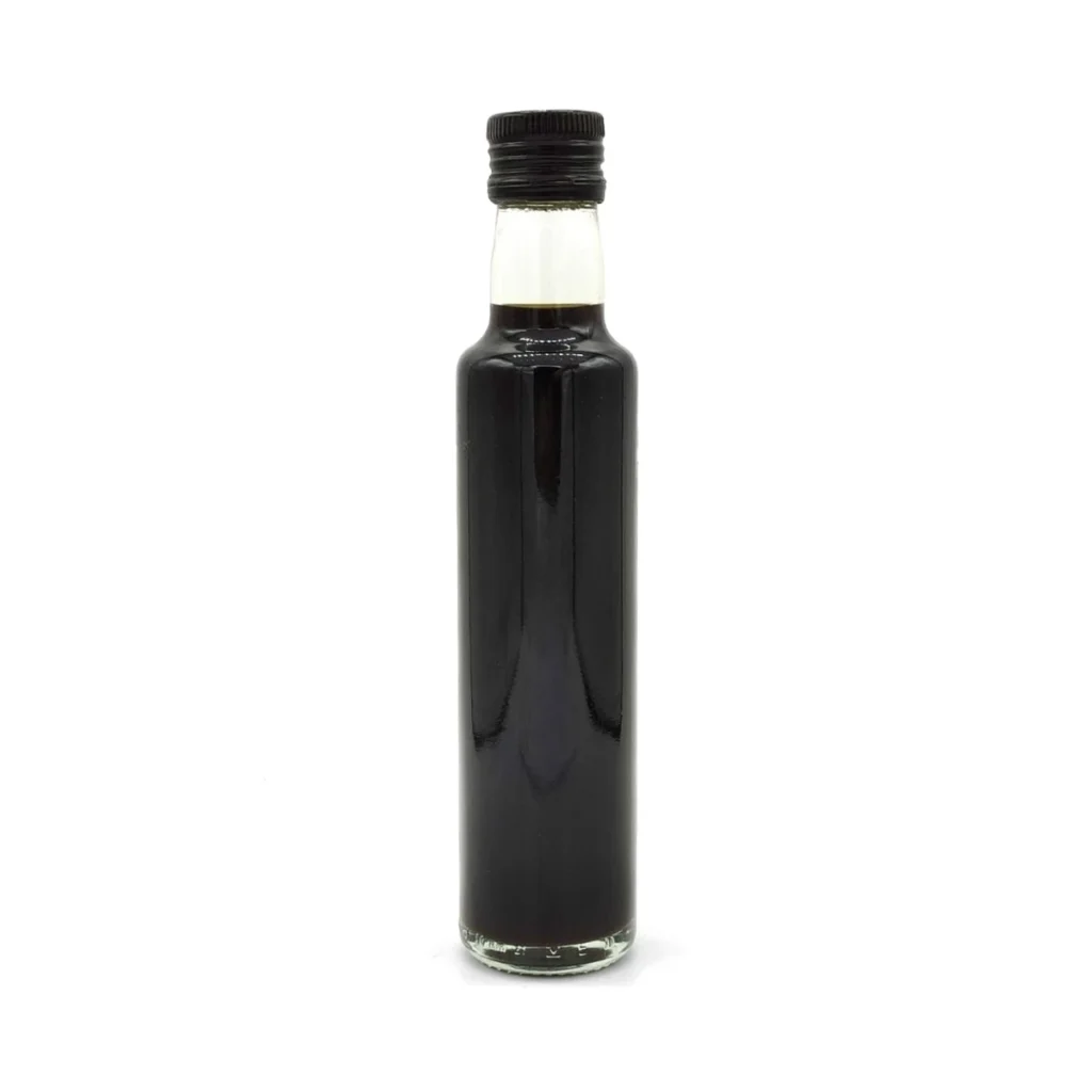 reverso de la botella de salsa de soja tamari bionsan