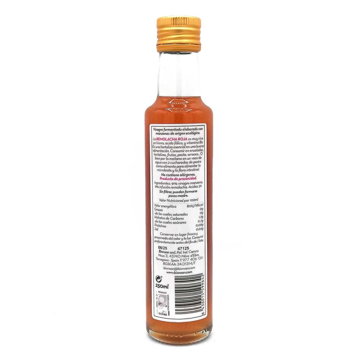 Vinagre de Manzana con Remolacha PROBIOTIC ENERGY Ingredientes Vinagre de Manzana con Remolacha PROBIOTIC ENERGY Ingredientes