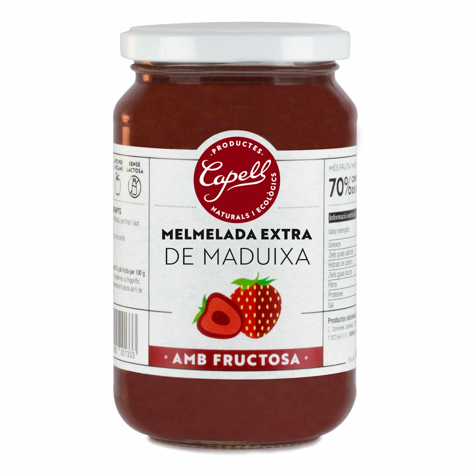 Mermelada de Fresa con Fructosa 400 g