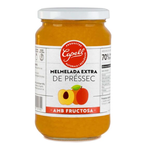 Mermelada de Melocotón con Fructosa 400 g