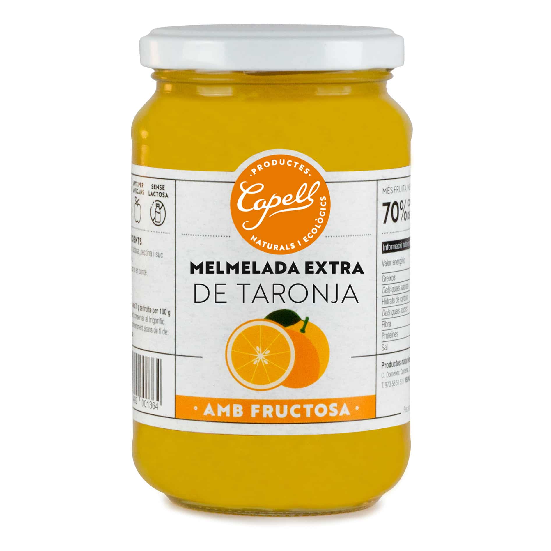 Mermelada de Naranja con Fructosa 400 g