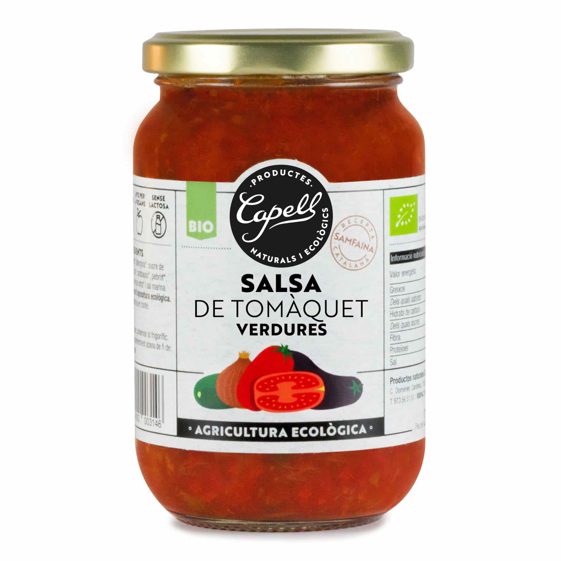 Salsa de Tomate Hortalizas Samfaina 350 g BIO