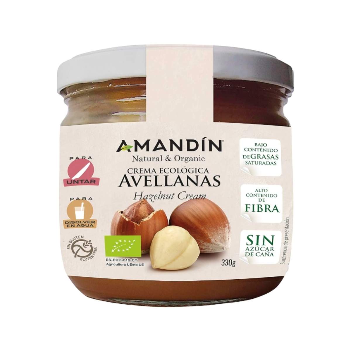 Crema de Avellanas 330g BIO