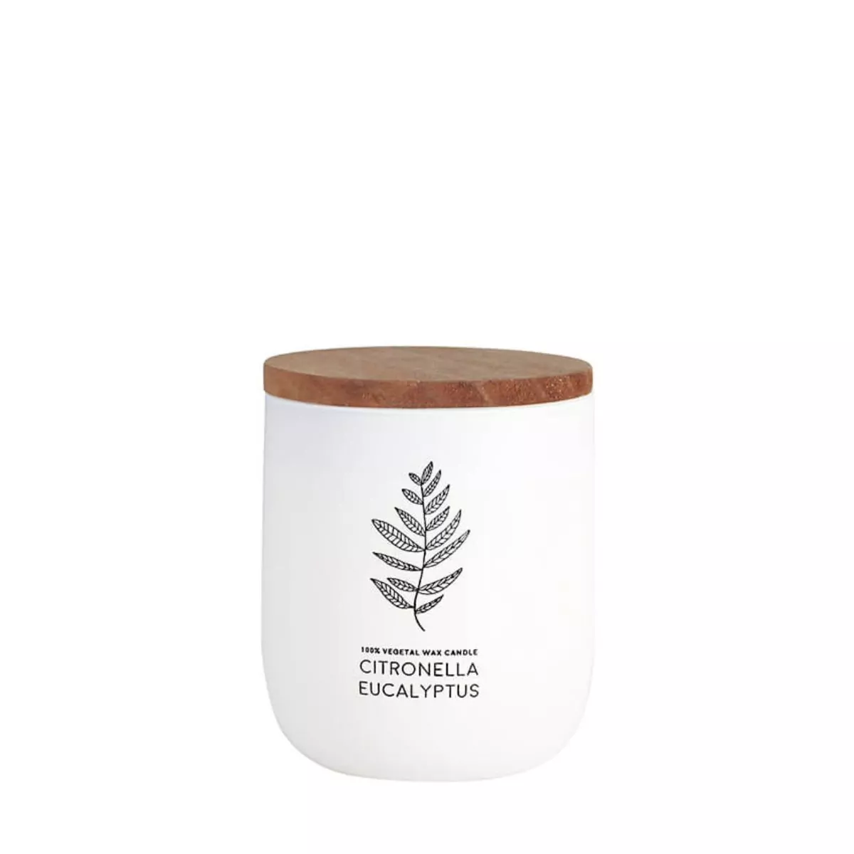 Vela Vaso Blanco Citronela – Eucalipto