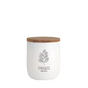 Vela Vaso Blanco Citronela – Menta