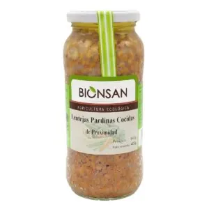 LENTEJAS PARDINAS cocidas 400gr. ECO