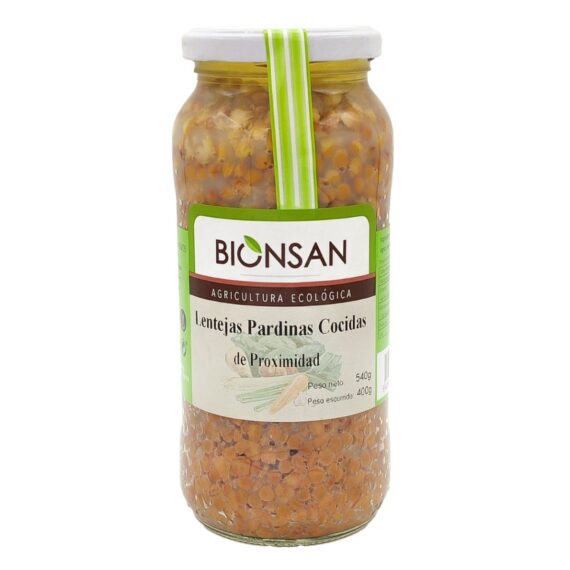 LENTEJAS PARDINAS cocidas 400gr. ECO