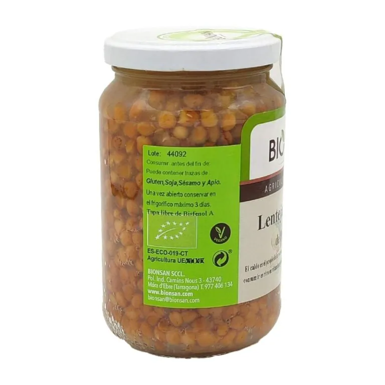 LENTEJAS PARDINAS cocidas