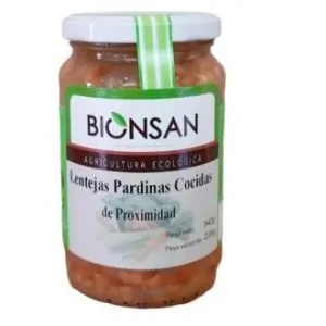 LENTEJAS PARDINAS cocidas 220gr. ECO