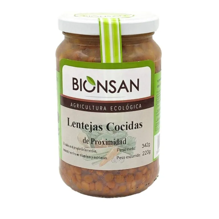 LENTEJAS PARDINAS cocidas 220gr. ECO