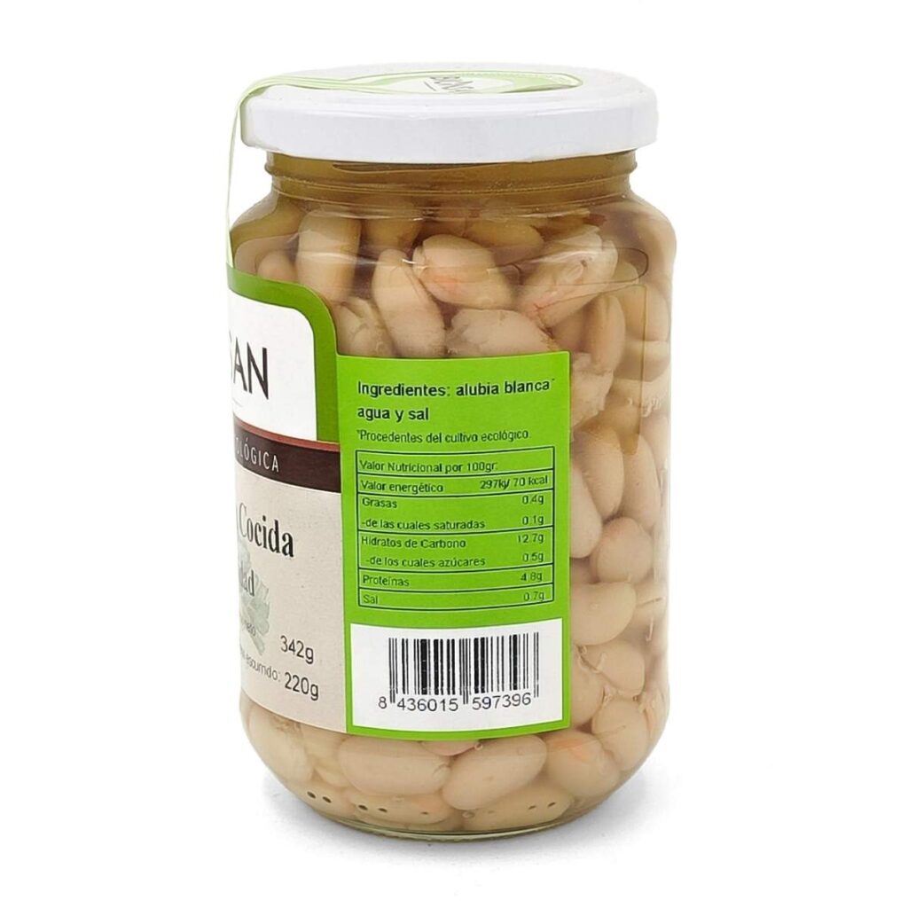 ALUBIAS BLANCAS cocidas Ingredientes