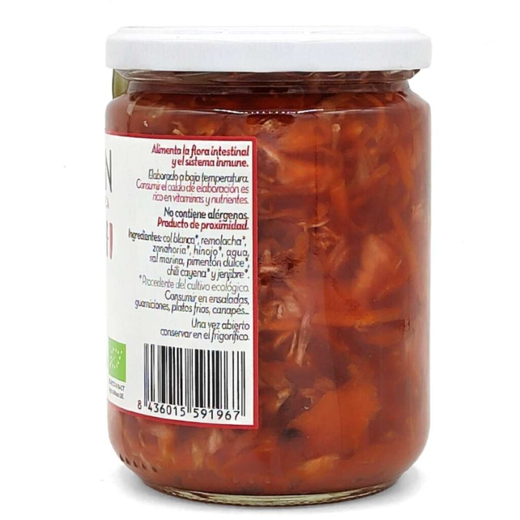 KIMCHI lactofermentado 420gr. ECO Código de barras