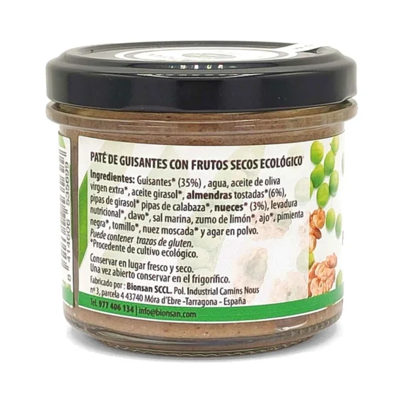 Paté de Guisantes con Frutos Secos