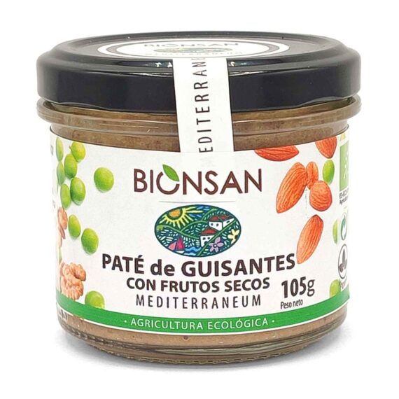 PATE DE GUISANTES con frutos secos 105gr. VEGAN