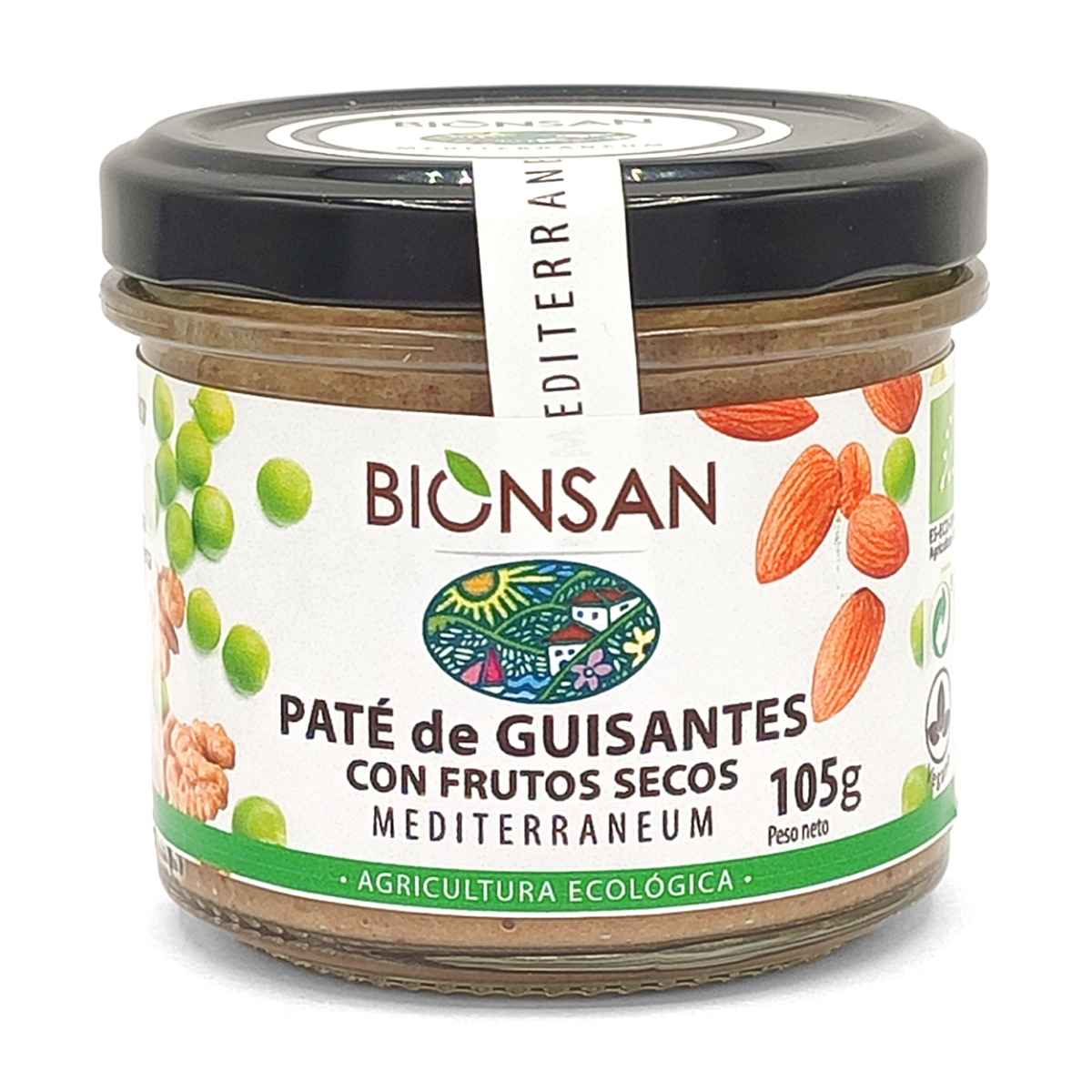 PATE DE GUISANTES con frutos secos 105gr. VEGAN PATE DE GUISANTES con frutos secos 105gr. VEGAN