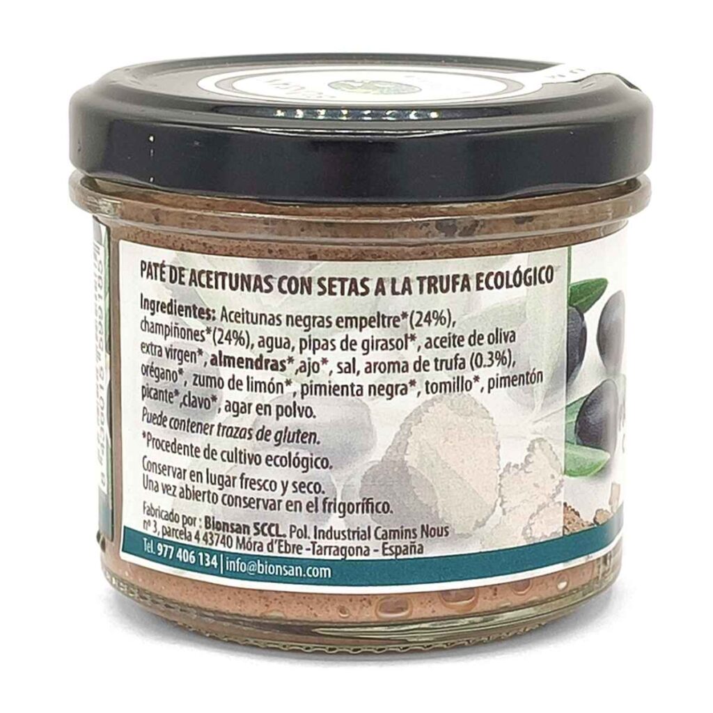 PATE DE ACEITUNAS setas a la trufa Ingredients