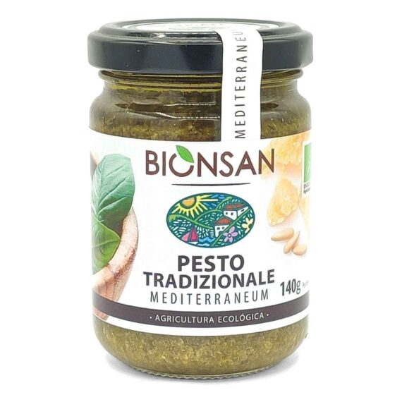 PESTO TRADICIONAL con piñones 140gr. ECO