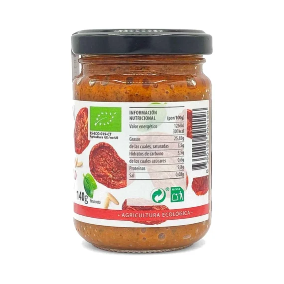 Pesto Rosso con piñones 140g
