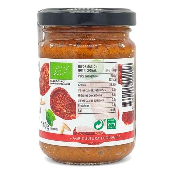 Pesto Rosso con piñones 140g