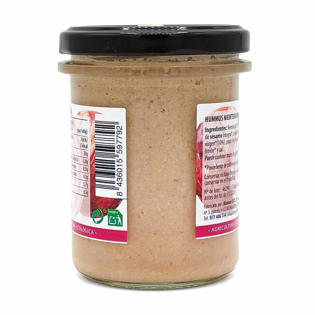 HUMMUS mediterraneum parte trasera