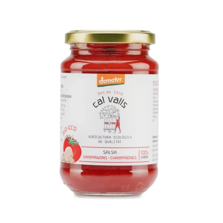 SALSA DE TOMATE con champiñones 350gr. DEMETER