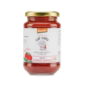 SALSA DE TOMATE con albahaca 350gr. DEMETER