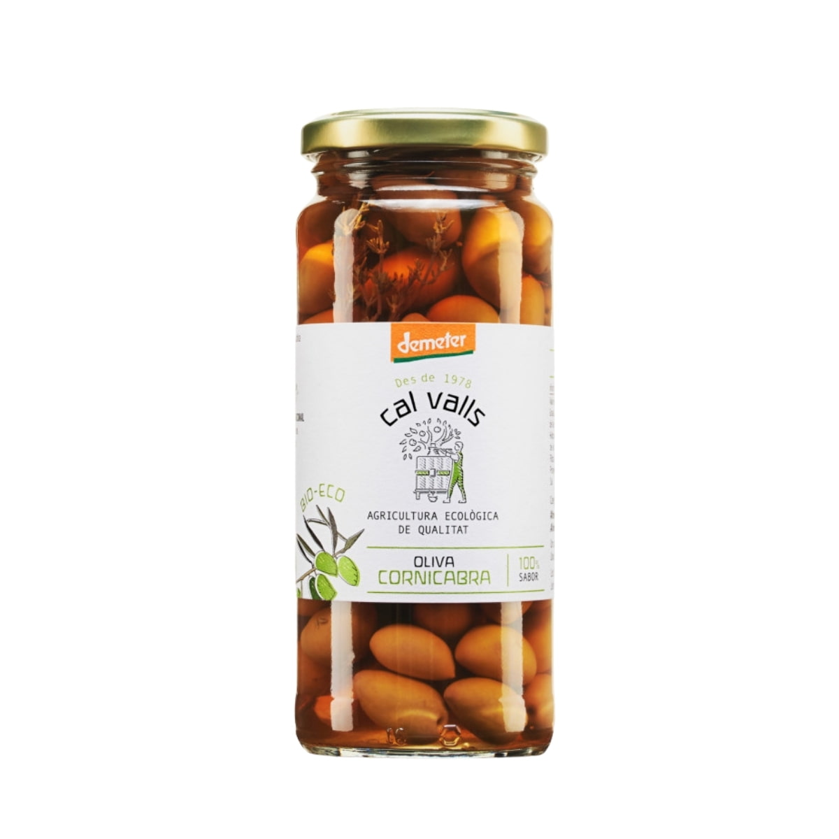 ACEITUNA CORNICABRA 350gr. DEMETER