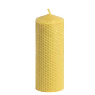 VELA  CERA DE ABEJA  RUSC6X15  6x15cm 1ud.
